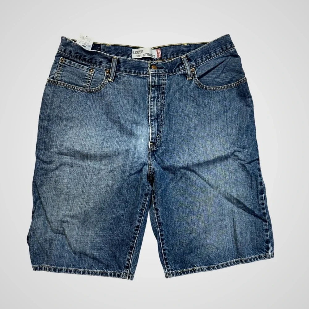 Levis 569 Loose Straight‎ Jeans Mens 38 Blue Good Relaxed Fit Denim Pants